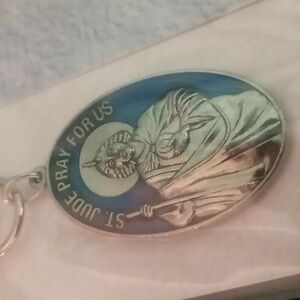 Saint Jude pray for us Christian key chain keepsake religion & faith